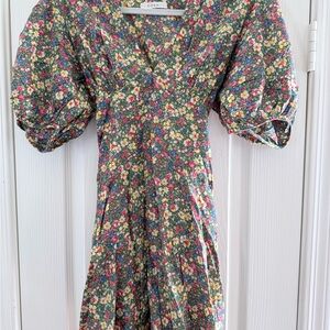 Doen Emilia Mini Dress - Green Valley Floral